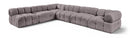 Orin - Velvet 6 Piece Modular L-Shaped Sectional