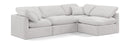 Indulge - Velvet 4 Piece Modular Sectional