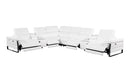 1246 - 8-Piece L-Shaped Modular Power Reclining Sectional With 4 Power Recliners And Power Headrests