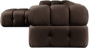 Orin - Velvet 4 Piece Modular Sectional With Chaise