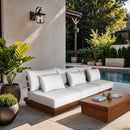 Mirella - 3 Piece Water Resistant Fabric Upholstered Outdoor Patio Modular Sofa