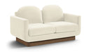 Diviento - Velvet Performance Fabric Upholstered Loveseat