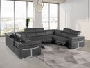 1126 - 8-Piece U-Shaped Sectional Sofa In With 4 Power Recliners & Power Headrests