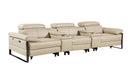1246 - Modular Power Triple Reclining Dual Console Sofa With Power Reclining Headrests