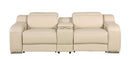 1116 - 3-Piece Modular Power Reclining Console Loveseat In With 2 Power Recliners & Power Headrests
