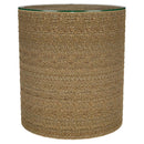 Halden - Round Woven Seagrass Accent Side Table - Light Brown