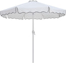 Amalfi - Aluminum Patio Umbrella - White Base / White Pole