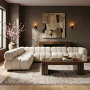 Orin - Velvet 6 Piece Modular L-Shaped Sectional