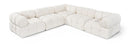 Orin - Velvet 5 Piece Modular Corner Sectional