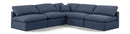 Indulge - Linen 5 Piece Modular Corner Armless Sectional