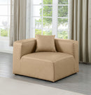 Cube - Corner Chair - Tan