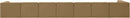Rummi - Velvet Performance Fabric Upholstered 8 Piece Modular Sectional, L-Shaped (Right)
