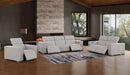 1208 - Leather Reclining Set (Sofa, Loveseat & Chair With 5 Power Recliners)