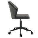 Pakuna - Office Chair - Vintage Gray Synthetic Leather & Black
