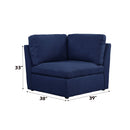 Crosby - Modular Wedge - Blue Fabric