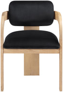 Cedra - Velvet Performance Fabric Upholstered Dining Chair (Set of 2) - Natural Frame