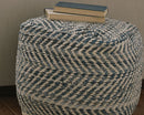 Chevron - Pouf - Blue