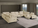 1246 - 12-Piece U-Shaped Modular Power Reclining Sectional With 4 Power Recliners And Power Headrests