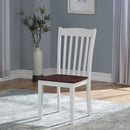 Green Leigh - Side Chair (Set of 2) - White & Walnut