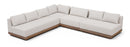 Solace - Olefin Performance Fabric 4 Piece Outdoor Patio Modular Sectional