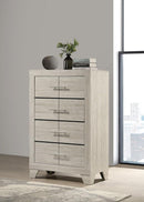 Trenton - 4-Drawer Bedroom Chest Of Drawers - Rustic Cream