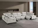1246 - 8-Piece U-Shaped Modular Power Reclining Sectional With 4 Power Recliners And Power Headrest
