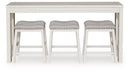 Robbinsdale - Rectangular Dining Room Counter Table Set (Set of 4) - Antique White