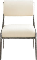 Bastille - Upholstered Dining Side Chair (Set of 2) - Silver Frame