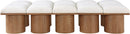 Pavilion - 10 Piece Modular Bench With Brown Base