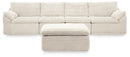 Fannin - 4-Piece Sectional With Ottoman - Ivory