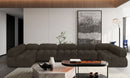 Ames - 7 Piece Boucle Fabric Modular Sectional