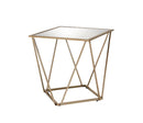 Fogya - End Table - Mirrored & Champagne Gold