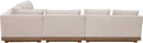Solace - Olefin Performance Fabric 4 Piece Outdoor Patio Modular Sectional
