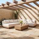 Solace - Olefin Performance Fabric 3 Piece Outdoor Patio Modular Sectional (Sofa, Loveseat & Corner Chair)