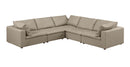 1100 - 5-Piece L-Shaped Sectional (Top-Grain Italian Leather)