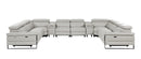 1246 - 10-Piece U-Shaped Modular Power Reclining Sectional With 4 Power Recliners And Power Headrests
