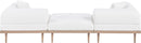Laguna - 3 Piece 106.5" Outdoor Patio Modular Sofa With Backless Seat