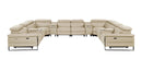 1246 - 12-Piece U-Shaped Modular Power Reclining Sectional With 4 Power Recliners And Power Headrests