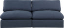 Comfy - Linen Modular Armless Sofa 2 Seats