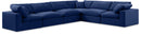 Comfy - 6 Piece Velvet Modular Corner Sectional