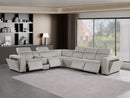 1224 - 7-Piece L-Shaped Sectional Sofa In With 4 Power Recliners & Power Headrests
