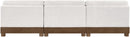 Turin - Chenille Fabric Upholstered Modular Sectional - Cream