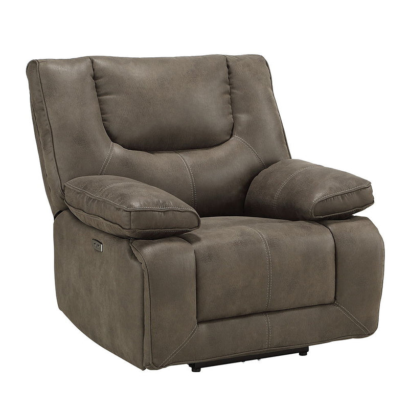 Harumi - Power Motion Recliner With USB - Gray Fabric