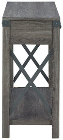 Freedan - Console Sofa Table - Grayish Brown
