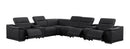 2679 - 8-Piece L-Shaped Power Reclining Sectional In Genuine Leather (3 Recliners)