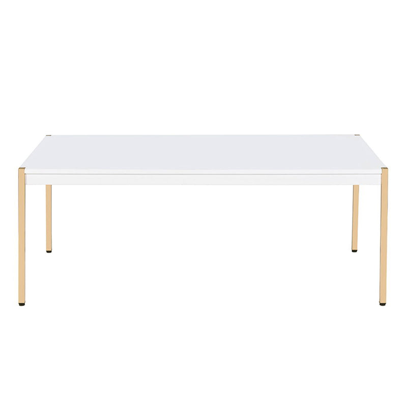 Otrac - Coffee Table - White & Gold