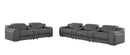 1116 - 8-Piece Modular Power Reclining Sofa, Loveseat & Chair Set In With 5 Power Recliners & Power Headrests