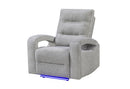 U6611 - Power Recliner With LED - Dark Gray