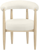 Sable - Vegan Leather Upholstered Dining Chair (Set of 2) - Painted Natural Base