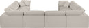 Comfy - 8 Piece Linen Modular Sectional
